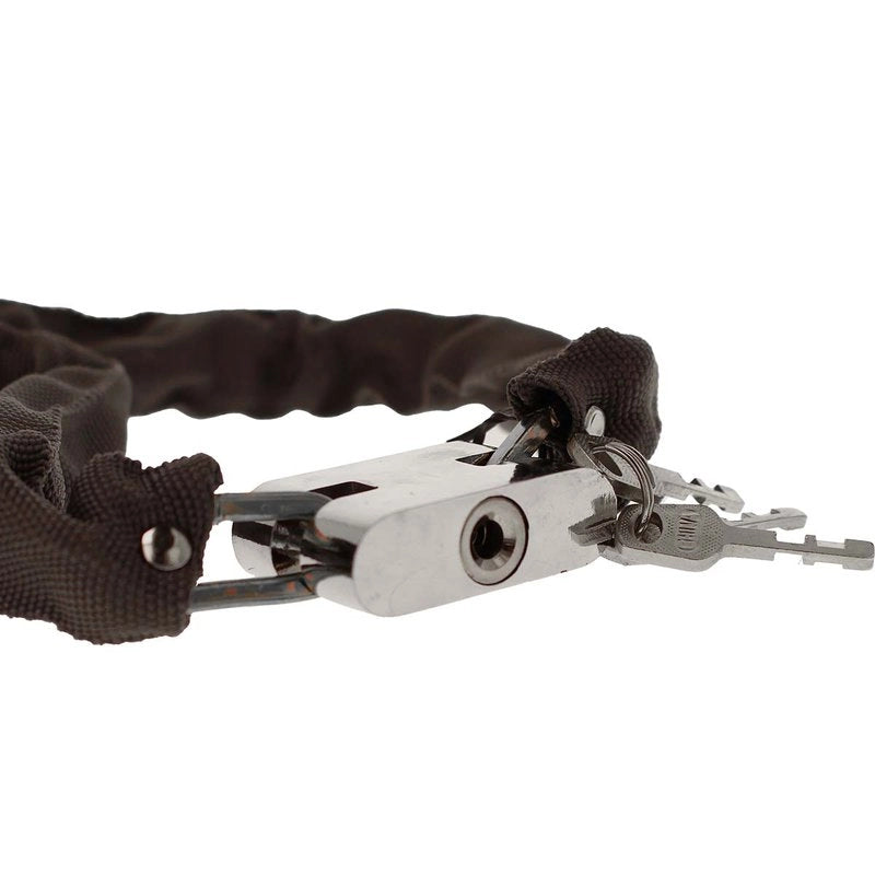 Catena Antifurto Moto Con 3 Chiavi 5X1000mm Lucchetto Per Bicicletta Cancello