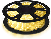 Tubo Luminoso a LED 30 m, 1080 LED Lampadine Decorazioni per Interni ed Esterni, per Camere, Giardini, Natale, Matrimoni, Feste (bianco caldo)