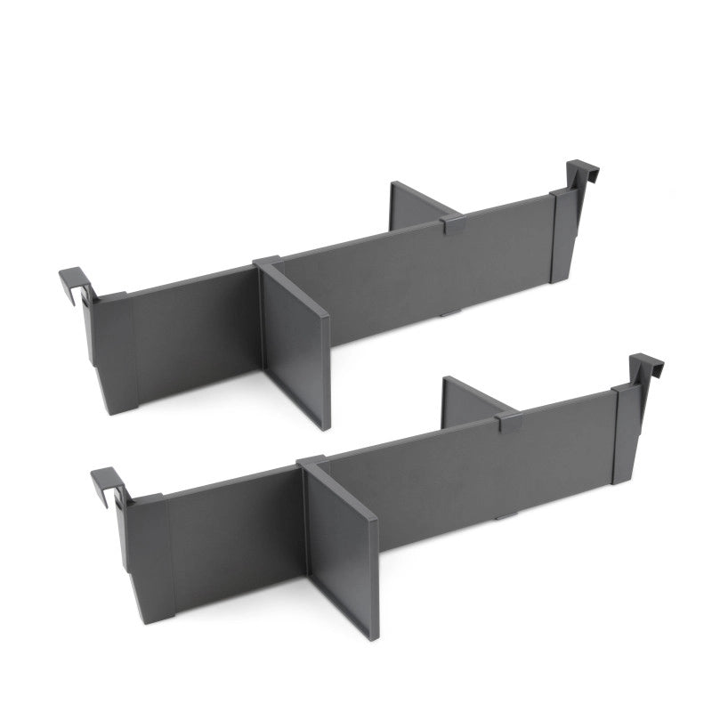 Kit di accessori divisori per interno cassetti Vertex-Concept, larghezza 900 mm, Alluminio e Tecnoplastica, Grigio ant..
