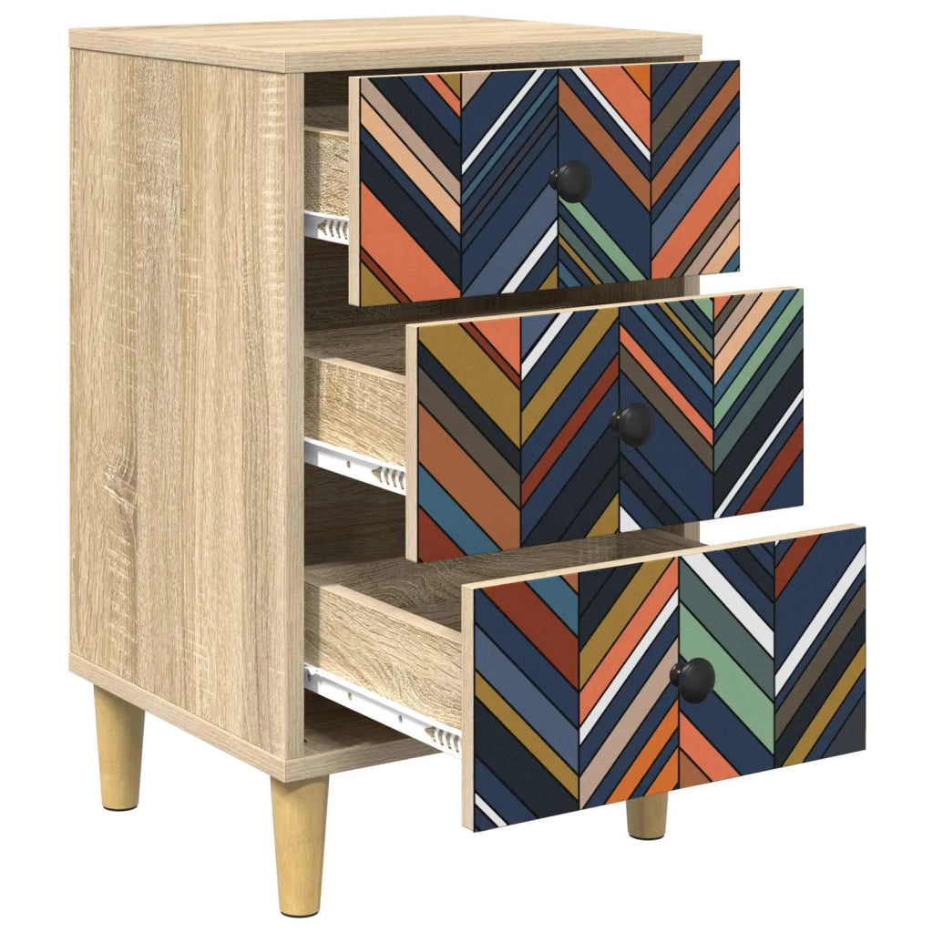Armadio da Notte OMMEN Rovere Sonoma 36 x 33 x 60 cm 8007289