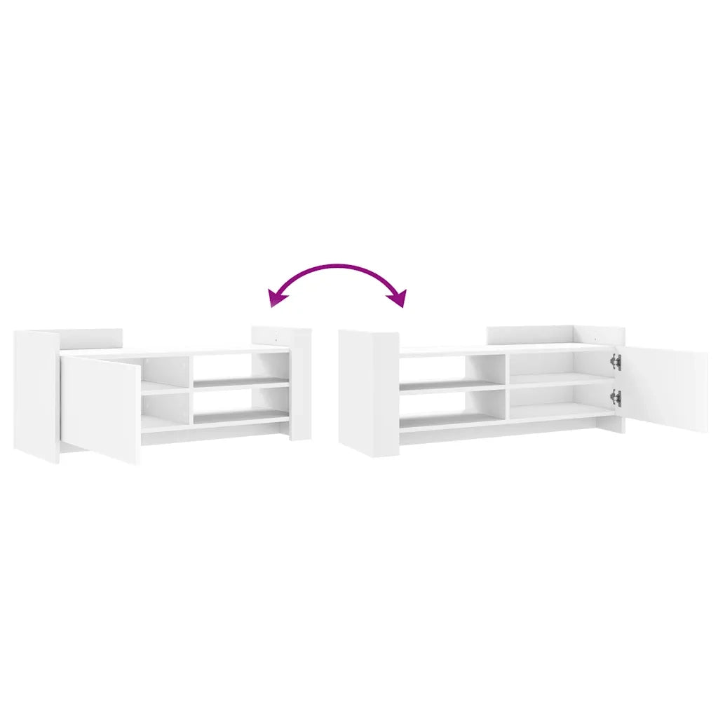 vidaXL Mobile Porta TV Bianco 100x35x40 cm in Legno Multistrato