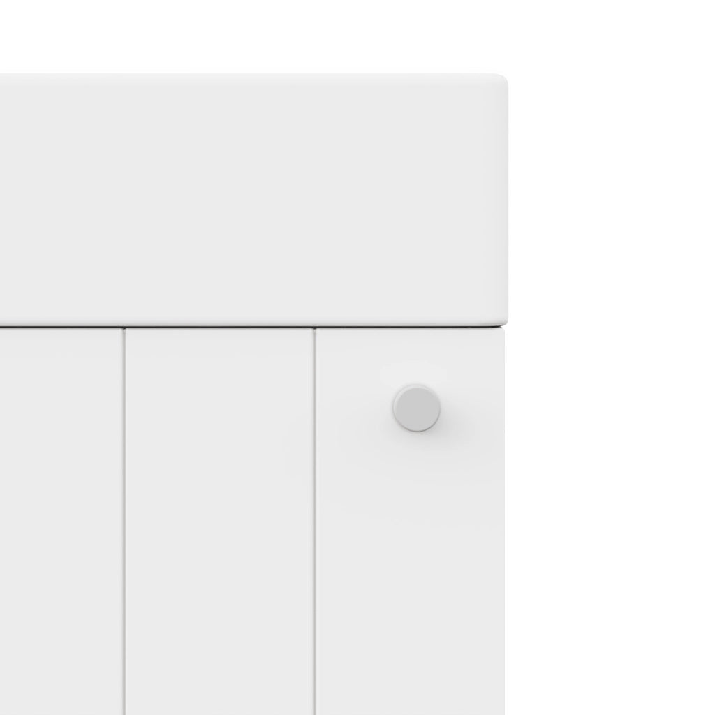 Mobile lavabo da parete bianco 41 x 23 x 62,5 cm con finitura laccata e chiusura soft-close