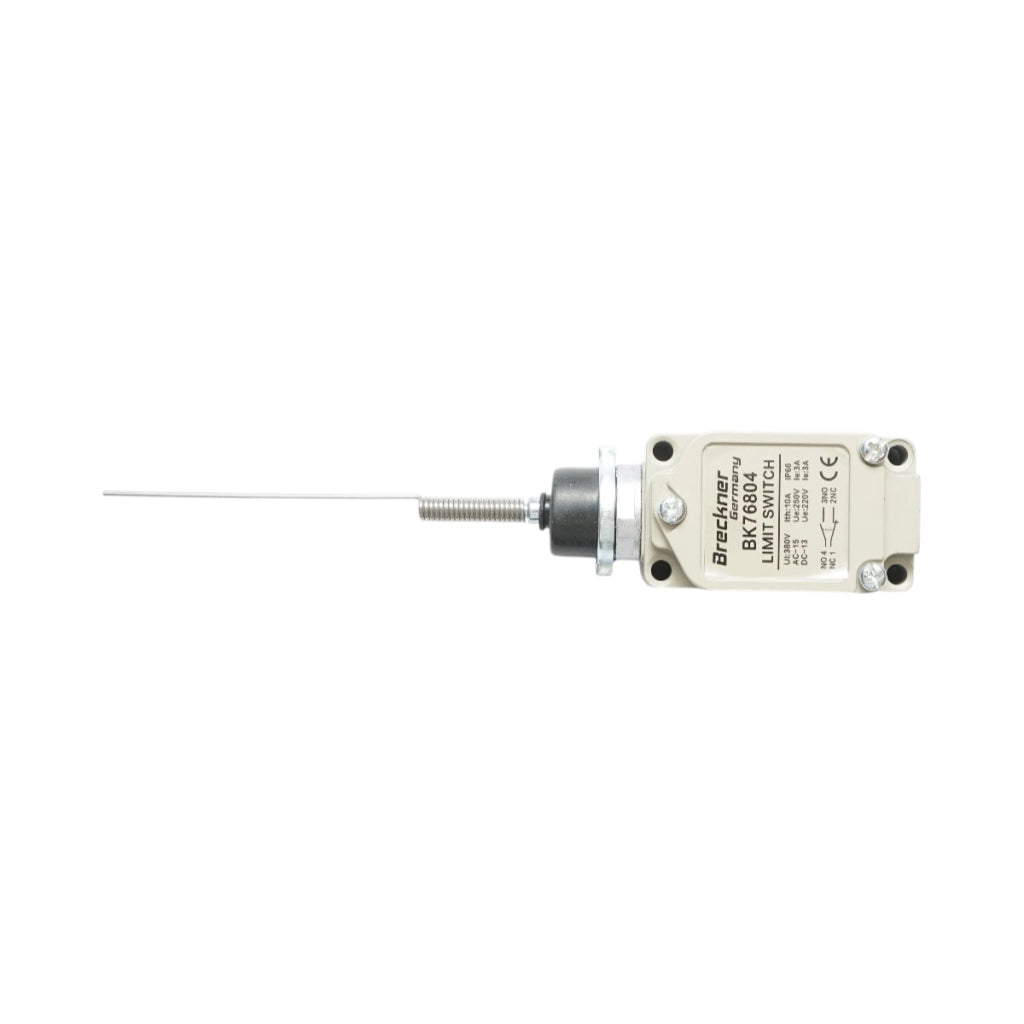 Interruttore di fine corsa con filo a molla flessibile – 380V / 1NO + 1NC / IP66 Breckner Germany
