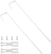 Kit di supporto per specchio - Sufficiente portata - Kit di supporto per specchi - Attacchi per specchio - Supporti per specchio - Regolazione di altezza - Rivestimento protettivo - Specchio per porta