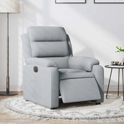 Poltrona Elettrica Reclinabile Grigio Chiaro in Tessuto 3204956