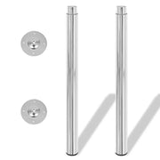 Gambe Telescopiche per Tavolo 2 pz Cromate 710 mm-1100 mm 242151