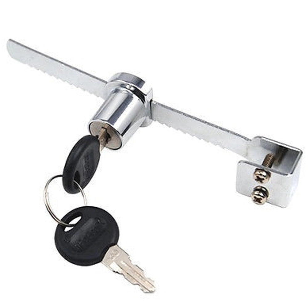 Trade Shop - Lucchetto Per Porta Armadi In Vetro Scorrevole 2 Chiavi Mobile Vetrina Display -