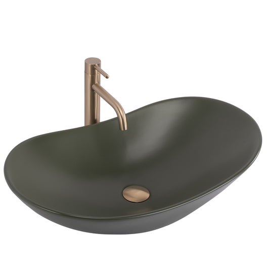 Lavabo Da Appoggio Rea Royal Olive Matt