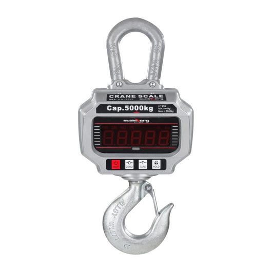 Gancio di pesatura professionale industriale grigio 5t / 2kg 3414101