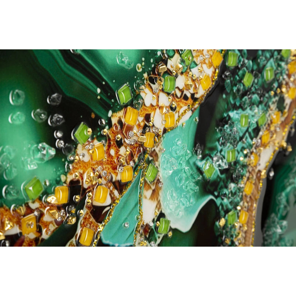Stampa su Tela Marmo 12, Multicolore, Legno, 82x4x62 cm