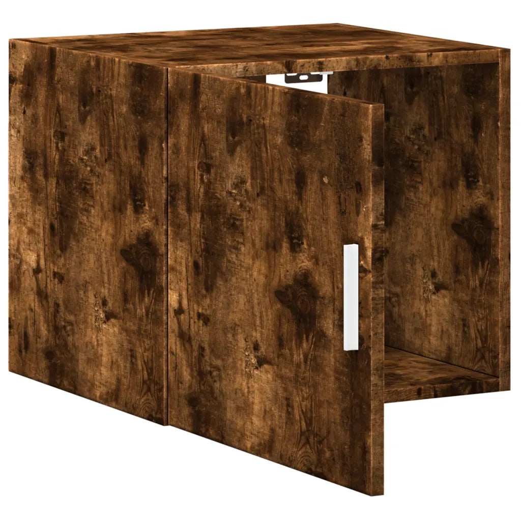 vidaXL Mobile a Parete Rovere Fumo 45x42,5x40 cm in Legno Multistrato