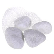 Set 12 kg Sassolini Artificiali Decorativi Bianchi Misure 5 8 cm