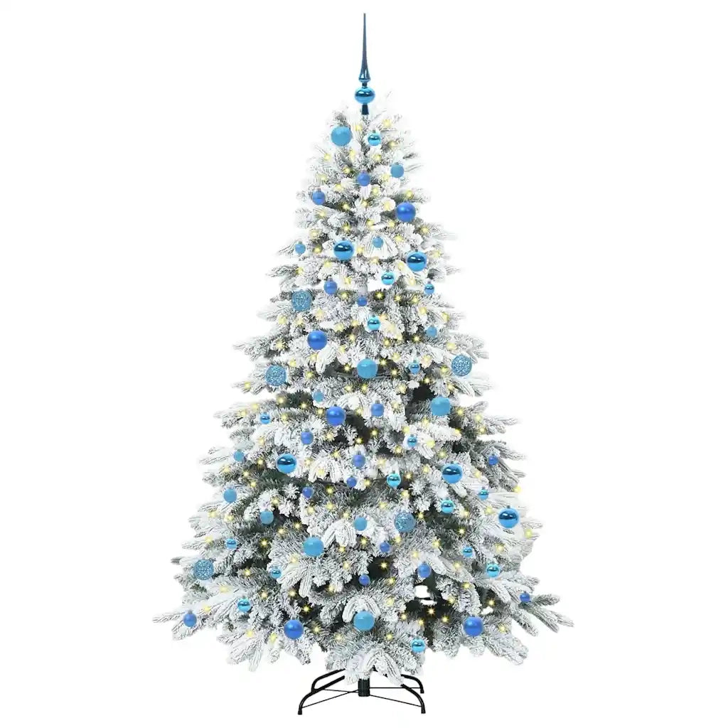 Albero di Natale artificiale con 300 LED Bianco 180 cm PE e PVC 3397621