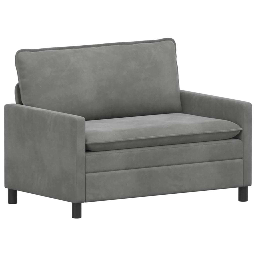Set di divani 2 pcs Grigio Scuro Velluto