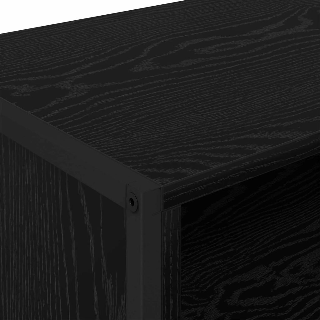 Mobile TV 100 x 36.5 x 30.5 cm Rovere Nero Legno multistrato