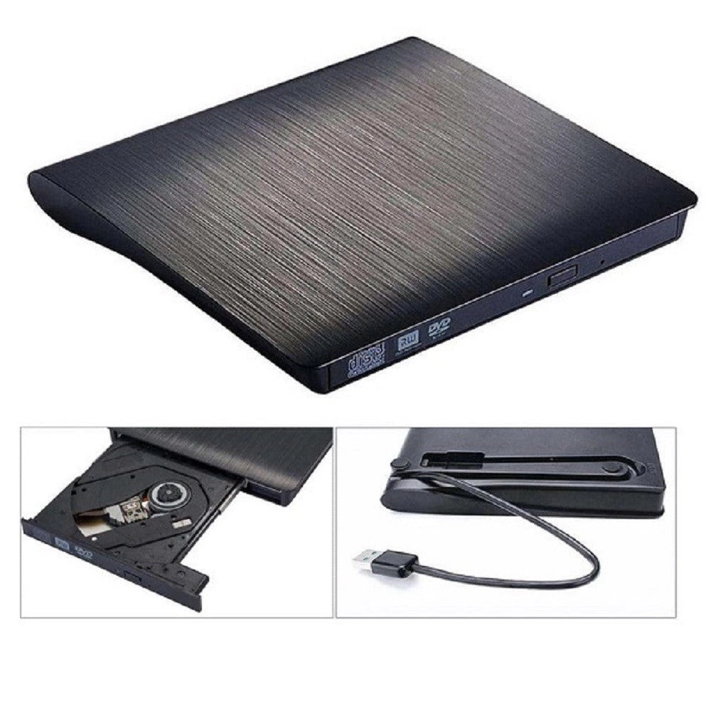 Trade Shop - Lettore Masterizzatore Dvd-rw Esterno Per Desktop Laptop Usb 3.0 Portatile Q-t96 -