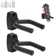 Due pezzi di sostegno chitarra a muro - supporto chitarra - standard chitarra - appendiabito - hanger - sostegno muro - supporto chitarra per chitarre di tutti i formati, violino, ukulele, basso elettrico, mandolino e banjo