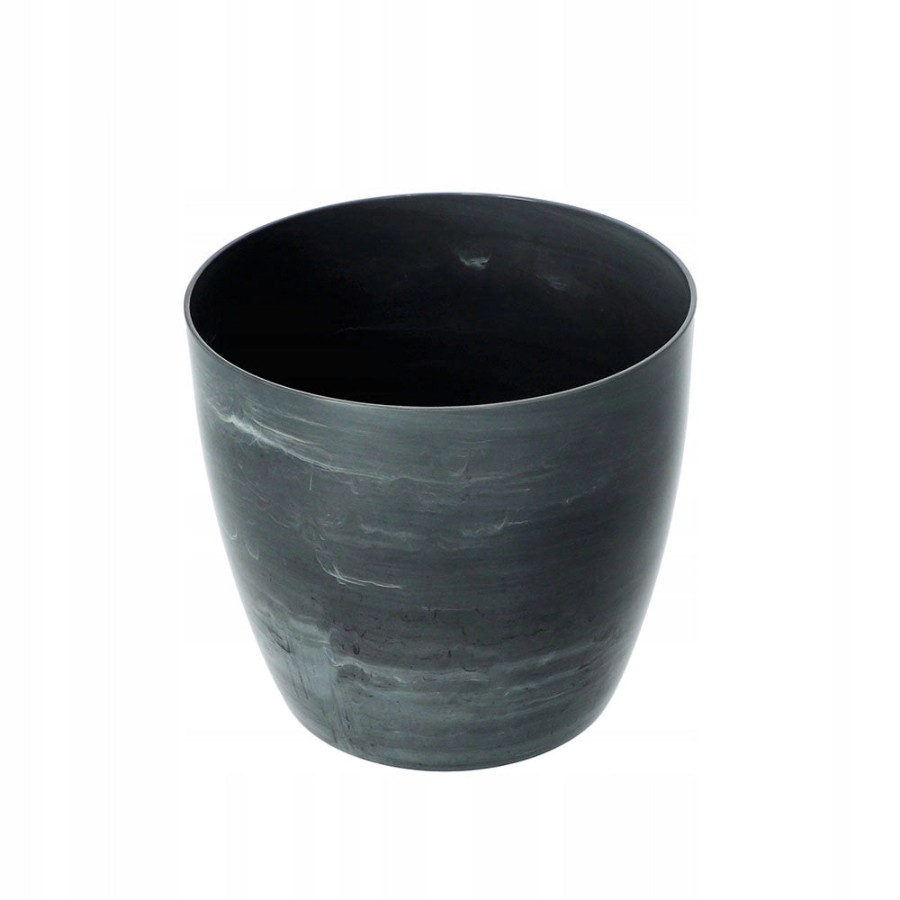 Coprivaso KADAX da 16 cm, vaso per fiori in marmo grigio, supporto per fiori da soggiorno
