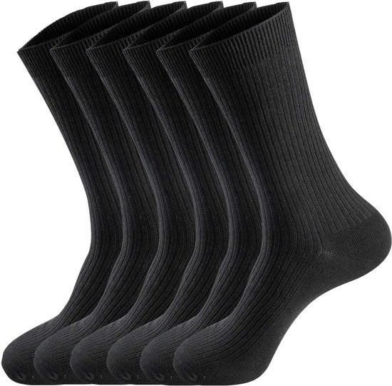 Calze Casual in Cotone - 6 Paia - Calze a Staffa Crew - Calze in Cotone Sportivi