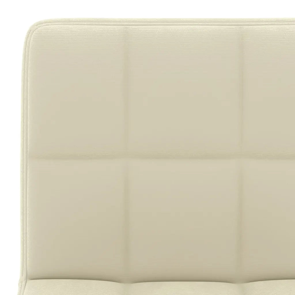 Sgabelli da Bar 2 pz Crema in Velluto cod mxl 61834