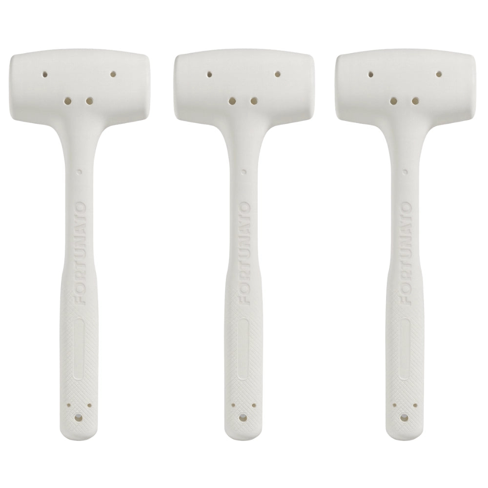 Kit 3 martelli battipiastrelle in gomma antirimbalzo per posa 500 gr.
