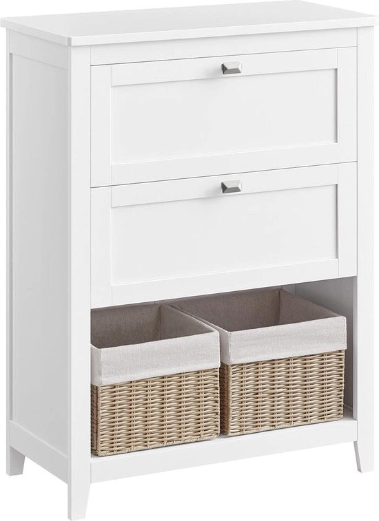 Mobili per la camera da bagno - Armadio per la camera da bagno - Organizzatore - Divisori regolabili - Bianco neve - 60cm x 30cm x 90cm