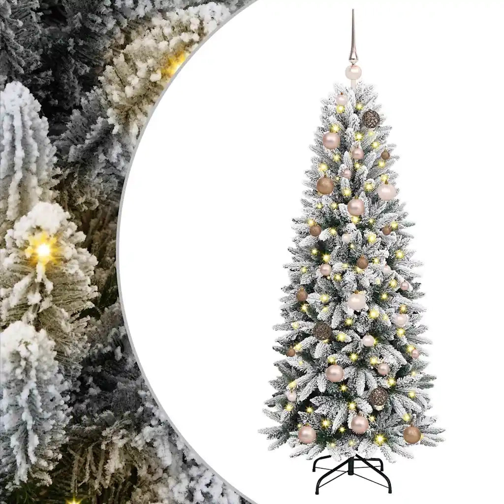 Albero di Natale | Decorazioni natalizie artificiale con 150 LED Bianco 150 cm