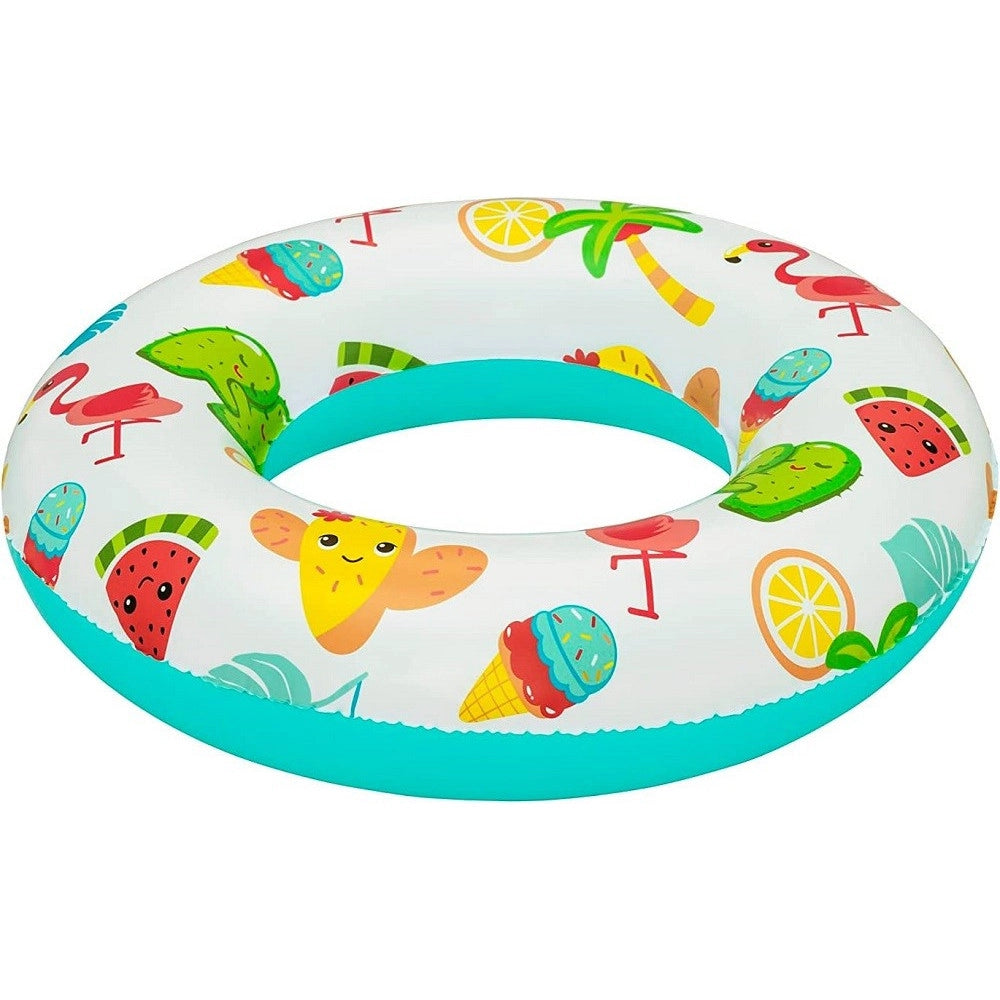 Trade Shop - Ciambella Salvagente Gonfiabile A Fantasia 61 Cm Per Bambini Modelli Ass. 36014 -