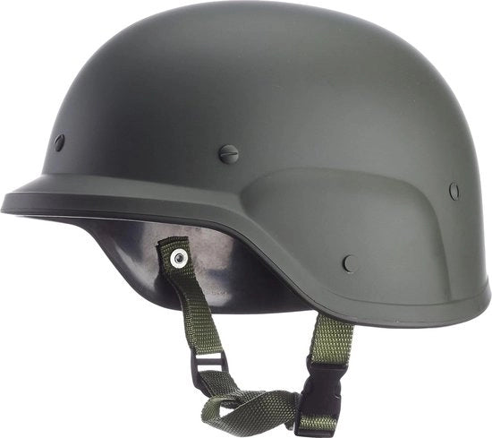 Elmo di Protezione per Airsoft Unisex Adulto Grigio con Visiera e Protezione Totale del Volto