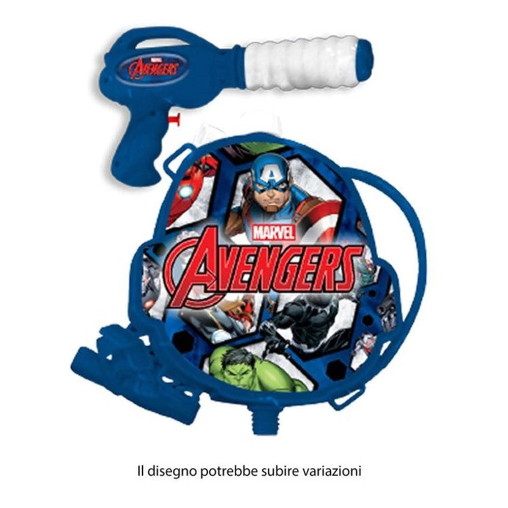 Trade Shop - Pistola Ad Acqua Con Zainetto Grafica Avengers 1200 Ml Gioco Bambini Estate 215440 -