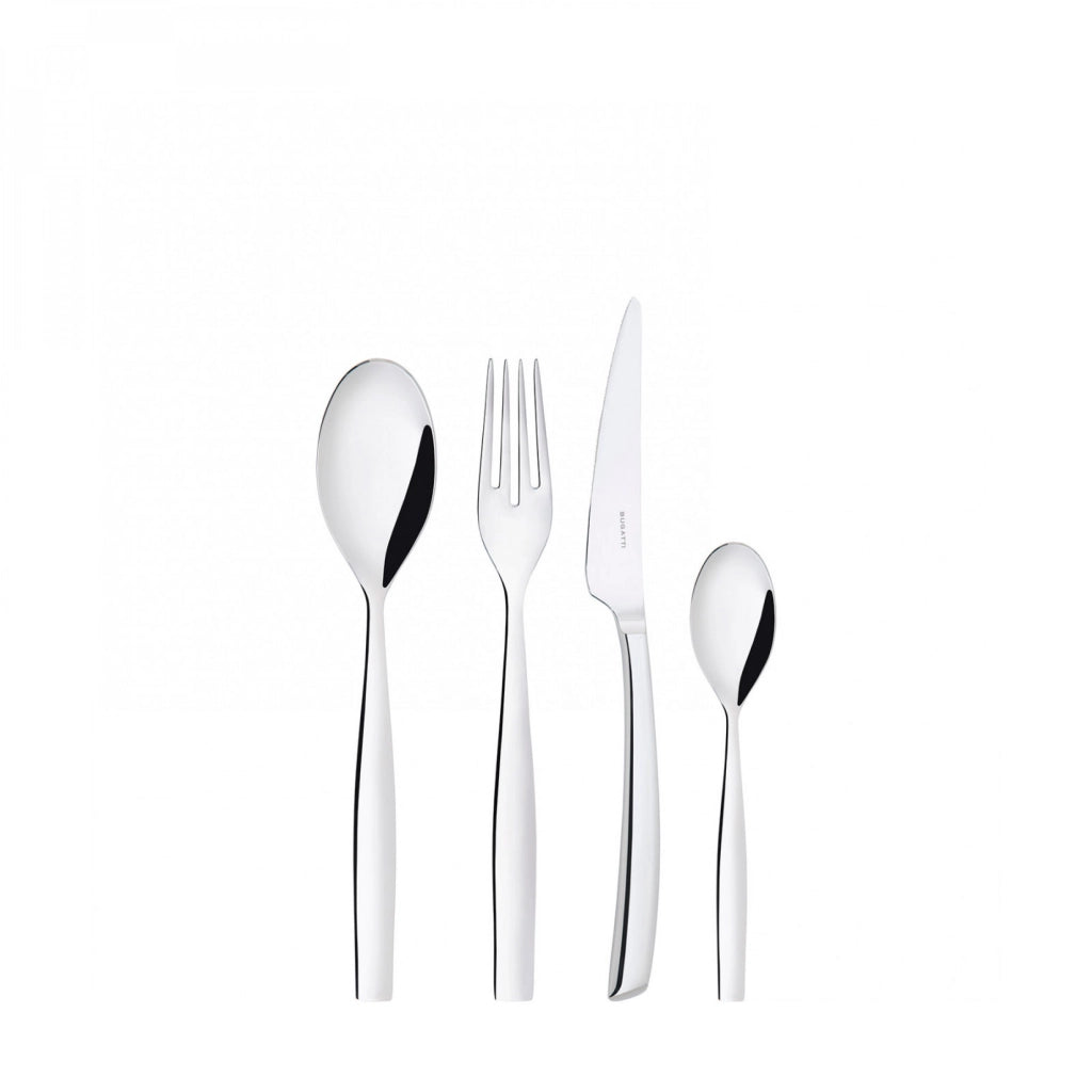 TOSCANA, Posate Set 24 Pz, Scatola con Finestra, Casa Bugatti