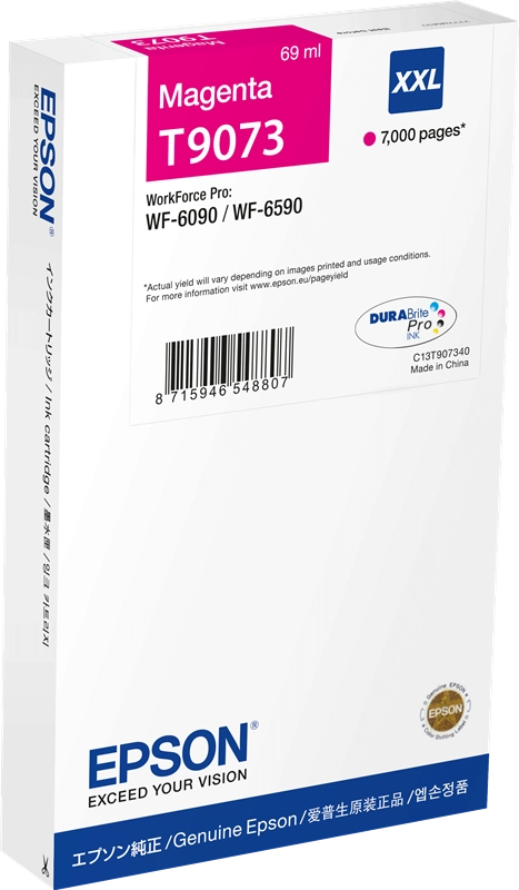 Epson C13T90734N cartuccia d'inchiostro 1 pz Originale Rendimento ultra elevato Magenta
