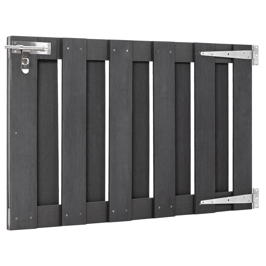 Cancello da Giardino in WPC 100x60 cm Grigio CFW4290588