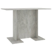 Tavolo da Pranzo | Tavolo da cucina Grigio Cemento 110x60x75 cm Legno Multistrato
