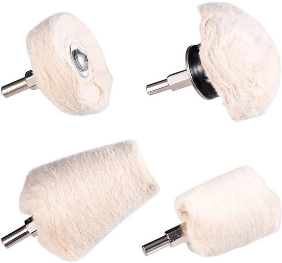 Pompe di pulizia in cotone - Antiscivolo - Set da 4 - Adatti per diversi materiali