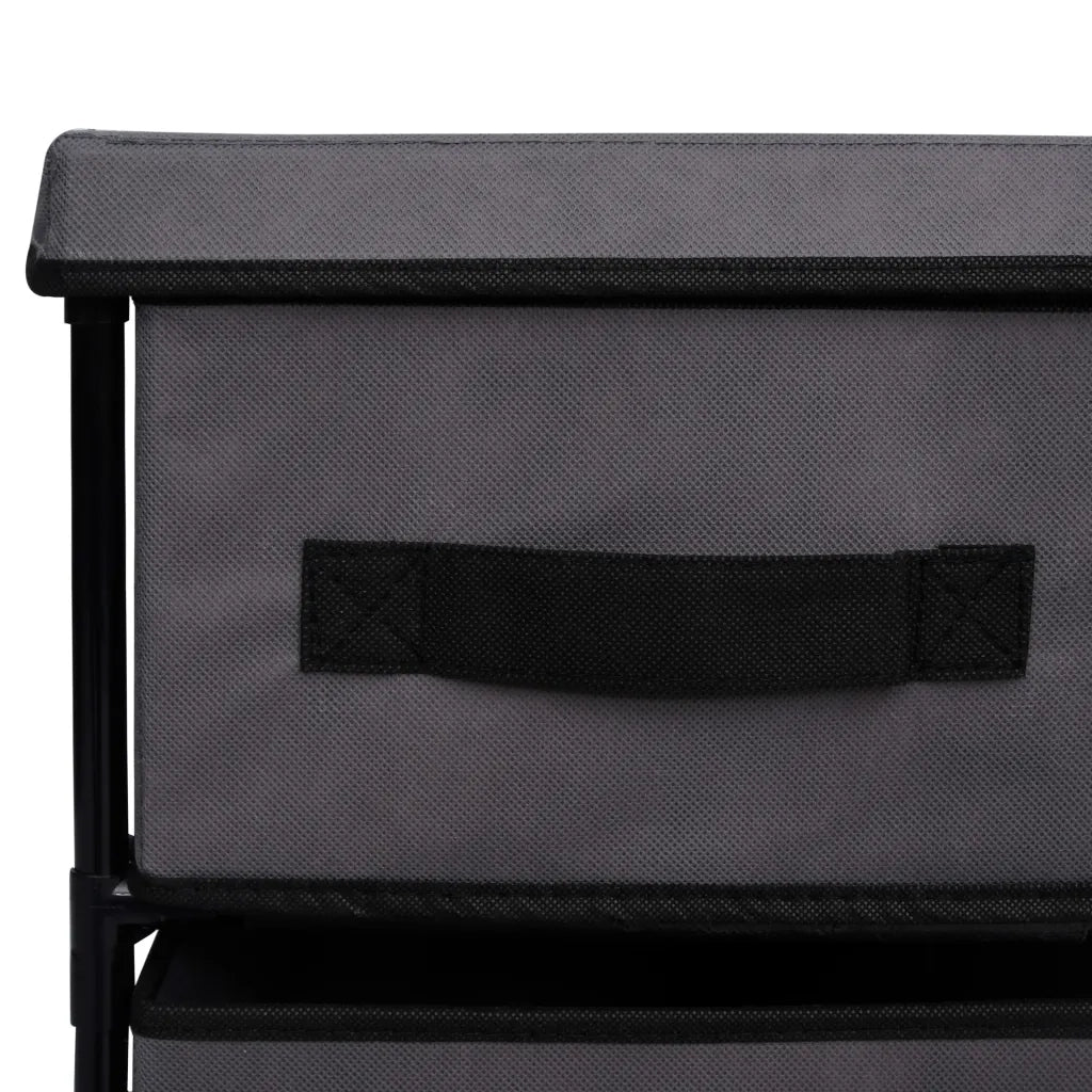Mobile contenitore funzionale a 6 cassetti per soggiorno/camera da letto 55 x 29 x 55 cm tessuto grigio 02_0046487