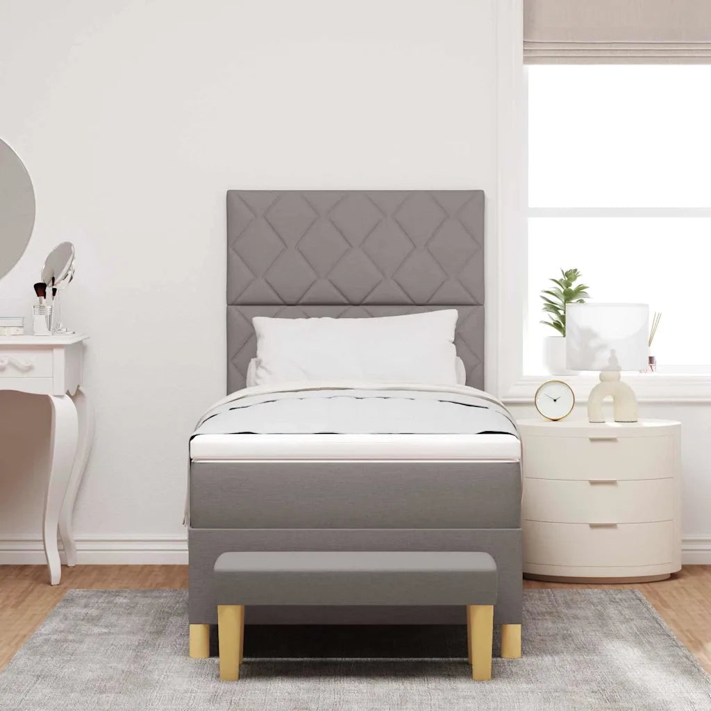 Letto a molle con materasso Talpa 90 x 200 cm Tessuto 3344349