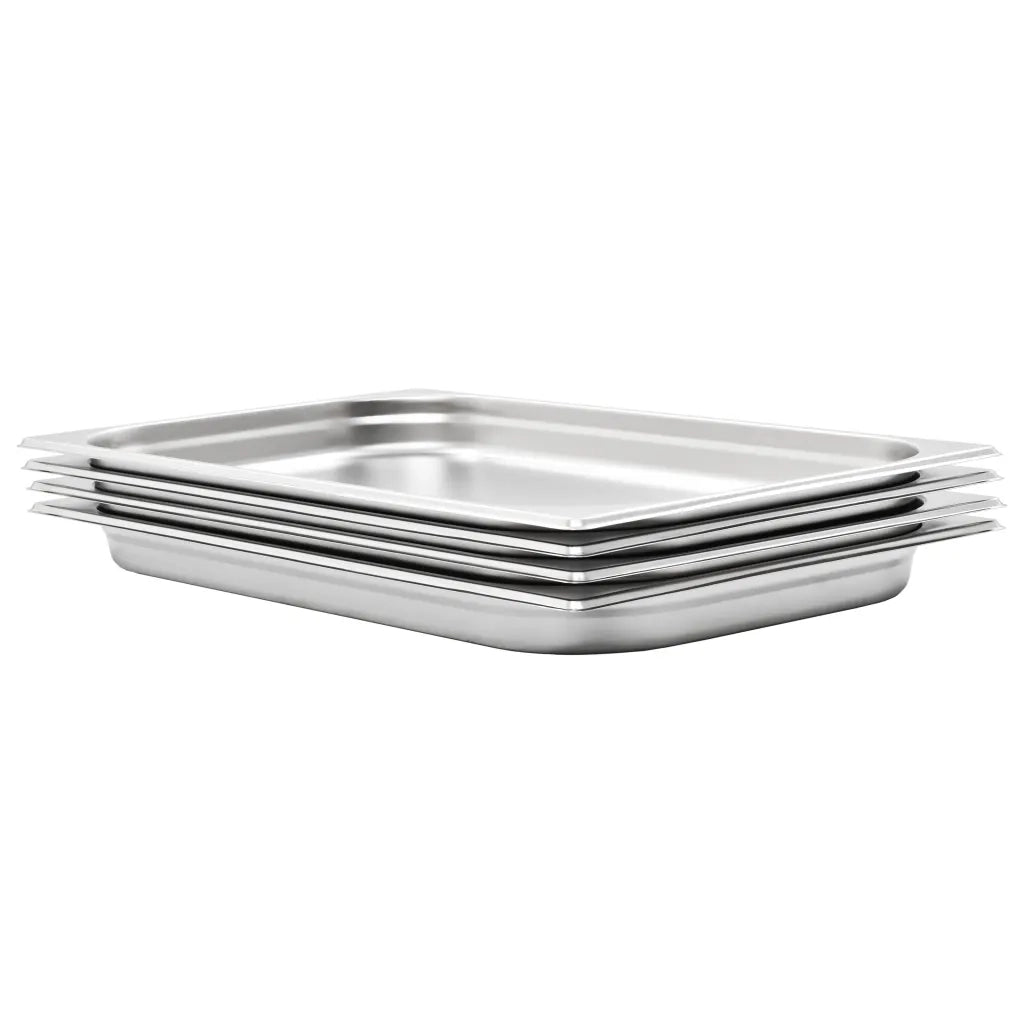 Contenitori Gastronorm 4 pz GN 1/1 40 mm in Acciaio Inox  cod mxl 78384