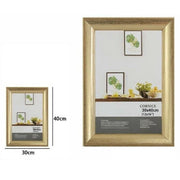 Trade Shop - Cornice Per Foto Fotografie Quadri Tele Dimensioni 30 X 40cm Dorata Portafoto -