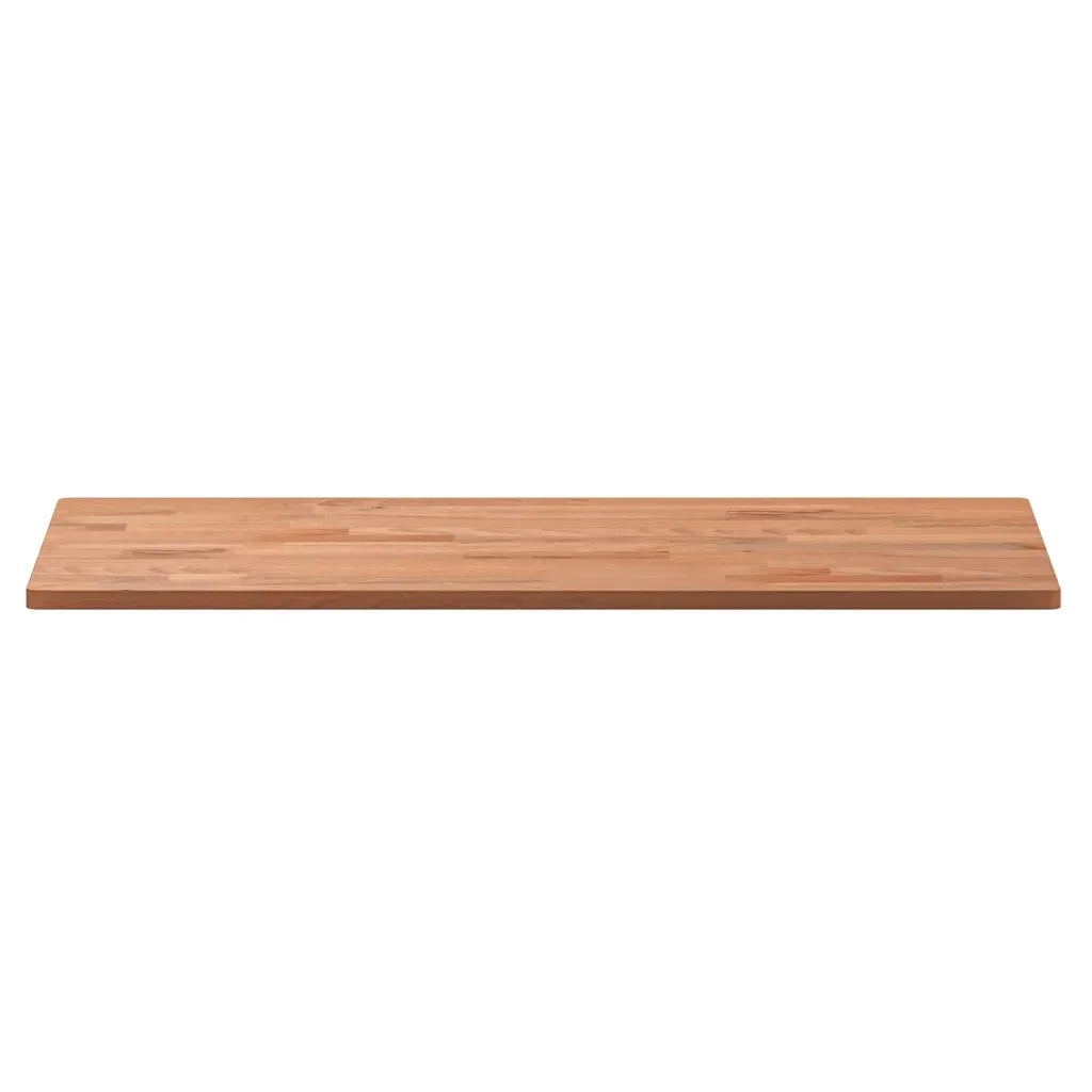Piano Bagno 80x40x1,5 cm Legno Massello di Faggio