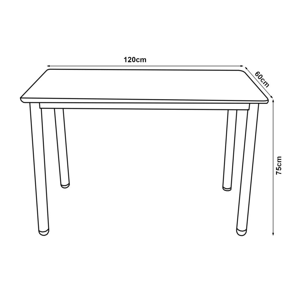 Tavolo da Pranzo Tammela 120 x 60 cm Bianco [en.casa]