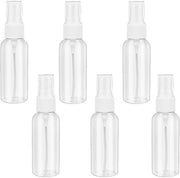 Set di Spray di 6 pezzi - Piccola Atomizzatore per Profumi - Flaconi Translucidi - Libero da BPA e Riciclabile - Bocchetta di Nebbia Fine - Ideale per l'Uso in Movimento