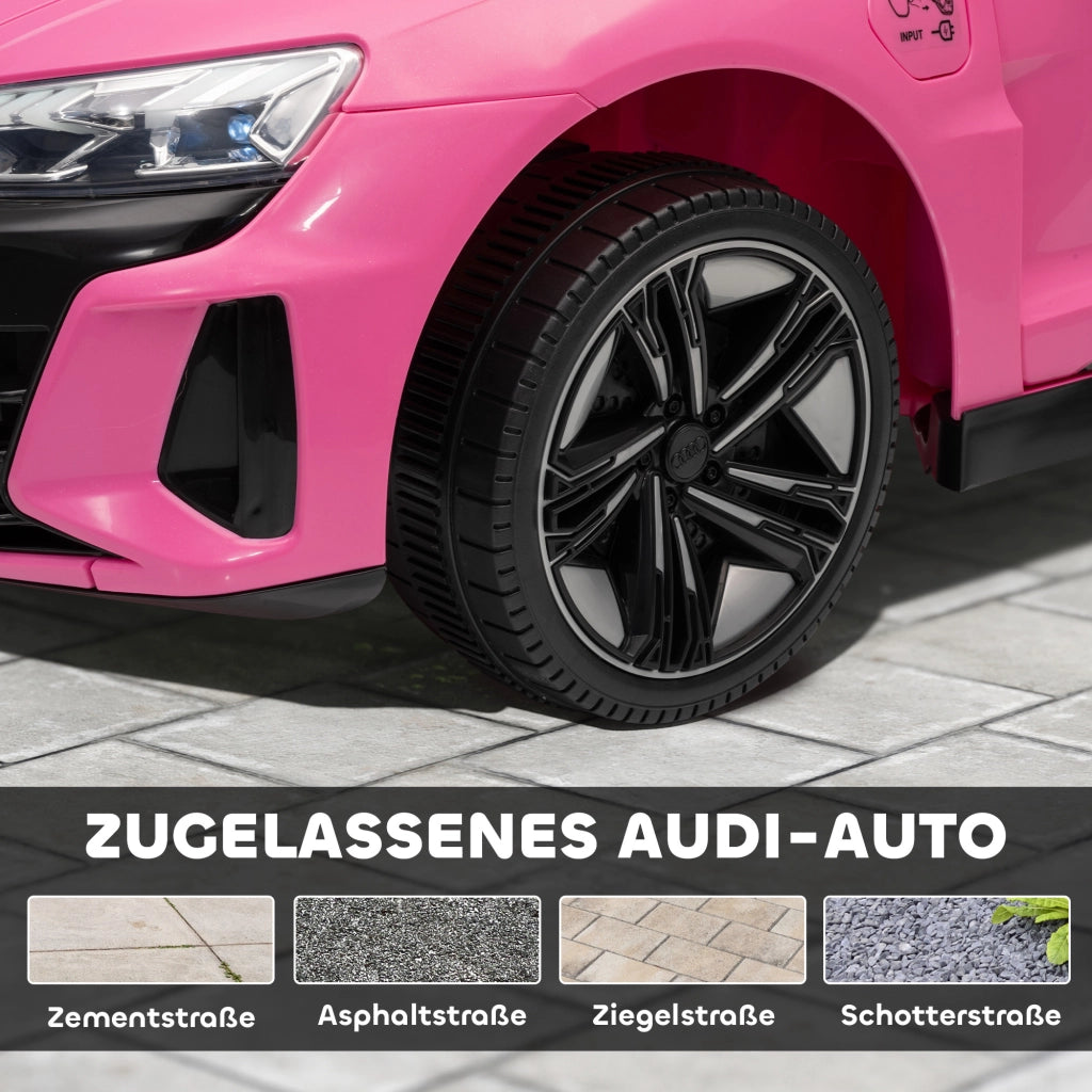 Auto elettrica per bambini con telecomando ¨C Xylo ¨C Rosa, 3-5 anni, cintura sicurezza, musica, luci LED
