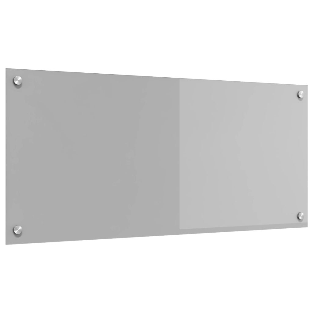 Schienale Cucina  Grigio Chiaro 90x40x0,6 cm in Vetro Temperato
