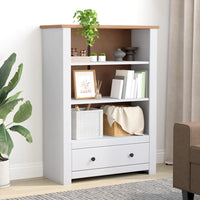 Libreria Bianca 80x35x110 cm in Pino Massello Panama Range 282669