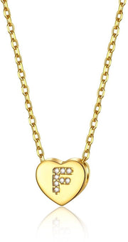 Collana per donna - Catena in acciaio inossidabile - Pendente in ottone - Lunghezza 41 cm - Ideale come regalo