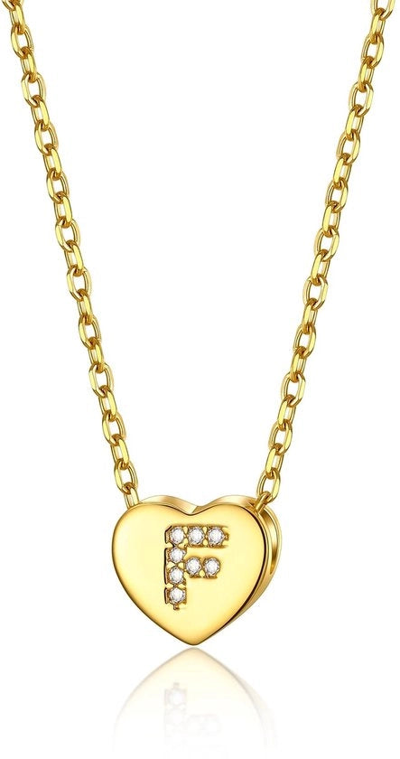 Collana per donna - Catena in acciaio inossidabile - Pendente in ottone - Lunghezza 41 cm - Ideale come regalo