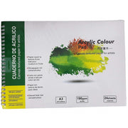 Trade Shop - Quaderno Blocco Carta Colori Ad Olio A3 297x420mm Album Foglio 190gsm 24 Disegno -