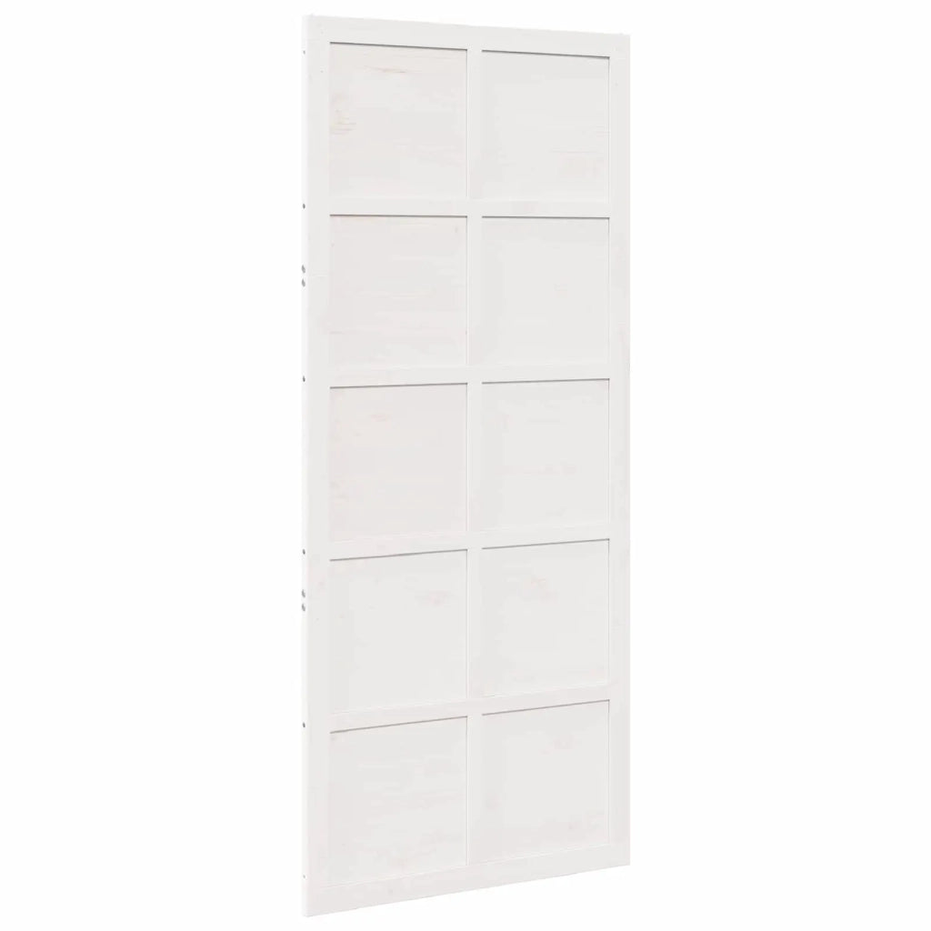 Porta del fienile Bianco 80 x 2,5 x 208 cm