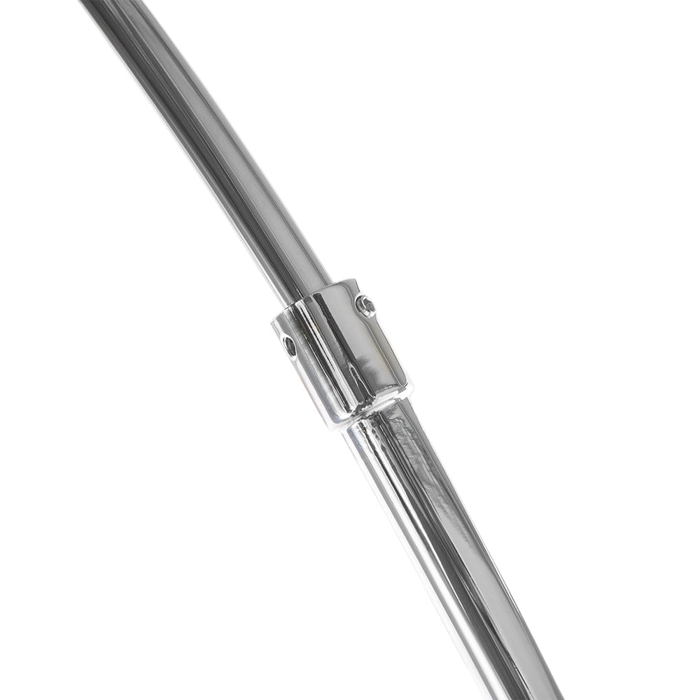 Lampada da Terra Metallo argentato 188 cm Arco base cromata Moderna